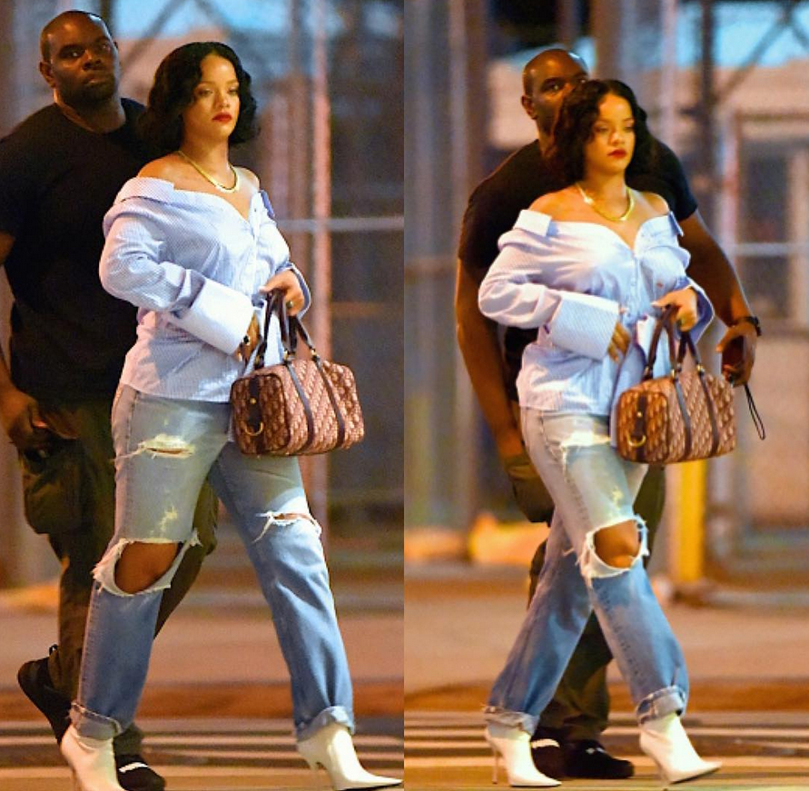 Toată lumea spune că Rihanna e însărcinată, după ce a apărut îmbrăcată cu haine largi