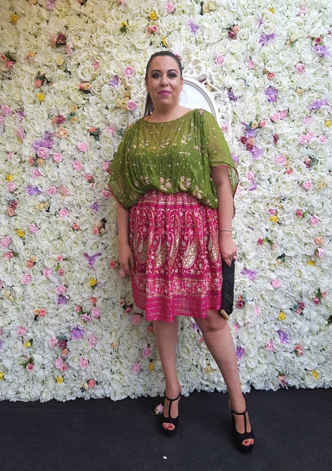 Oana Roman a purtat o fustă scurtă