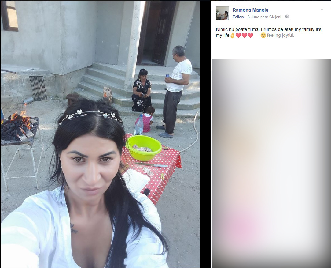 Ramona este extrem de fericită pentru că s-a întors în România, la familie