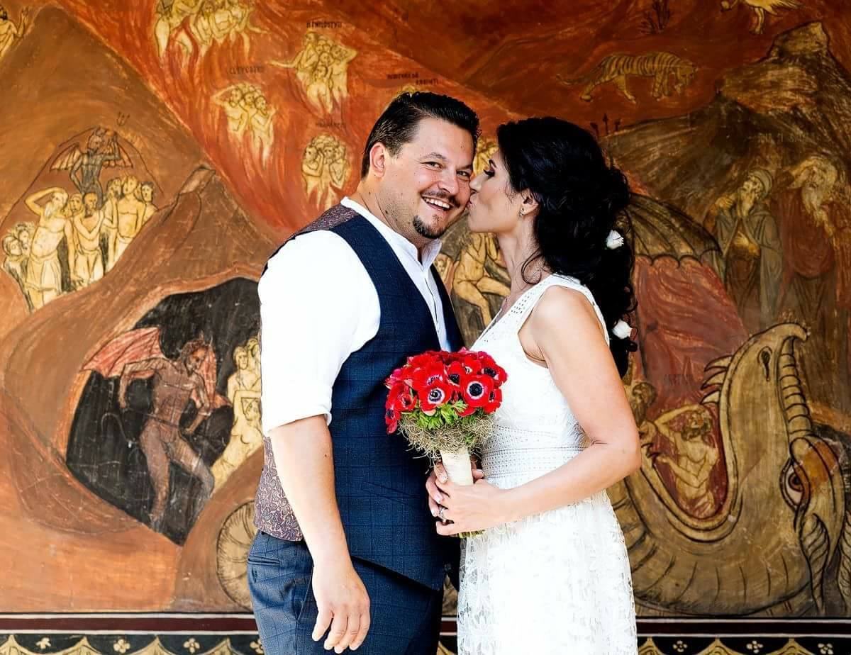 Mihai Bobonete şi Cătălina s-au cununat religios