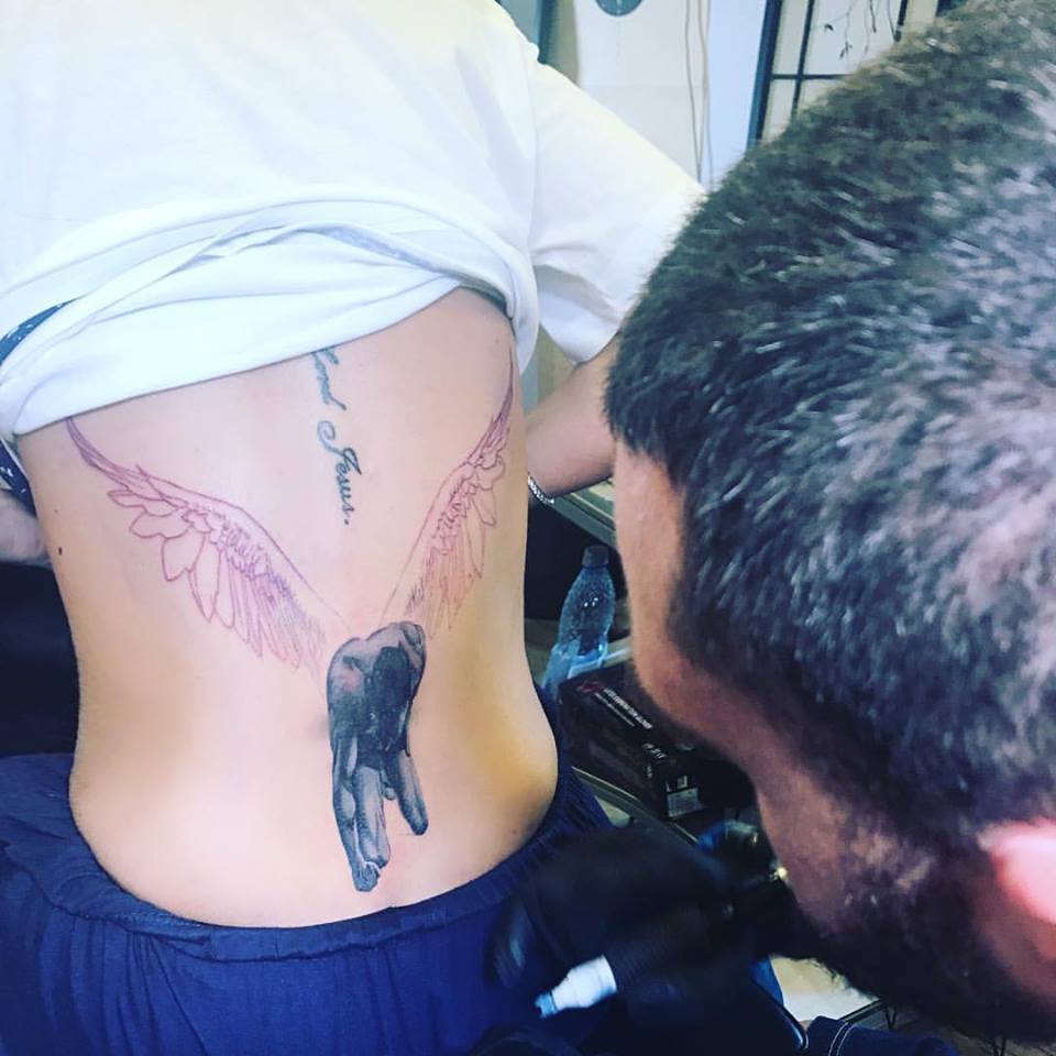 Brigitte şi-a făcut un nou tatuaj.