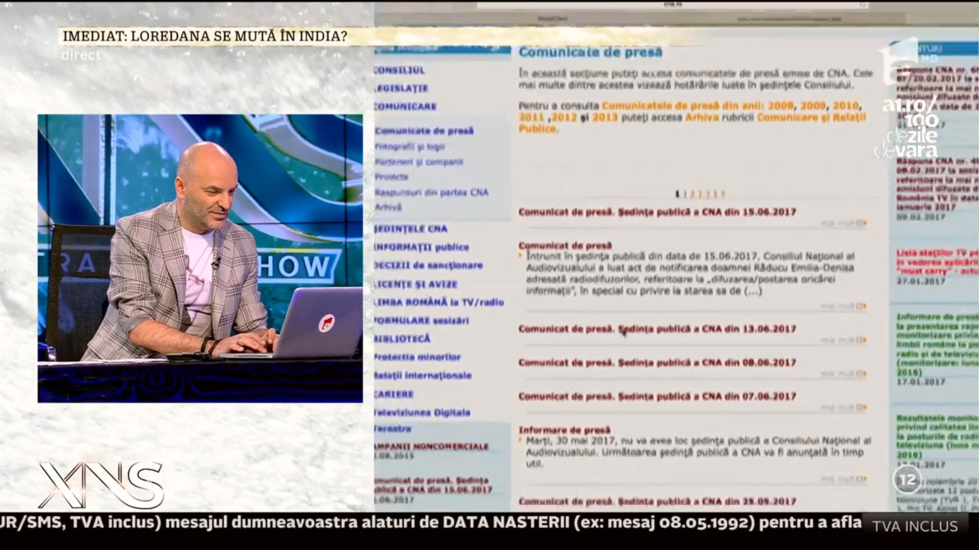 Capatos a arătat în direct o greşeală gravă de gramatică ce a apărut pe site-ul CNA 