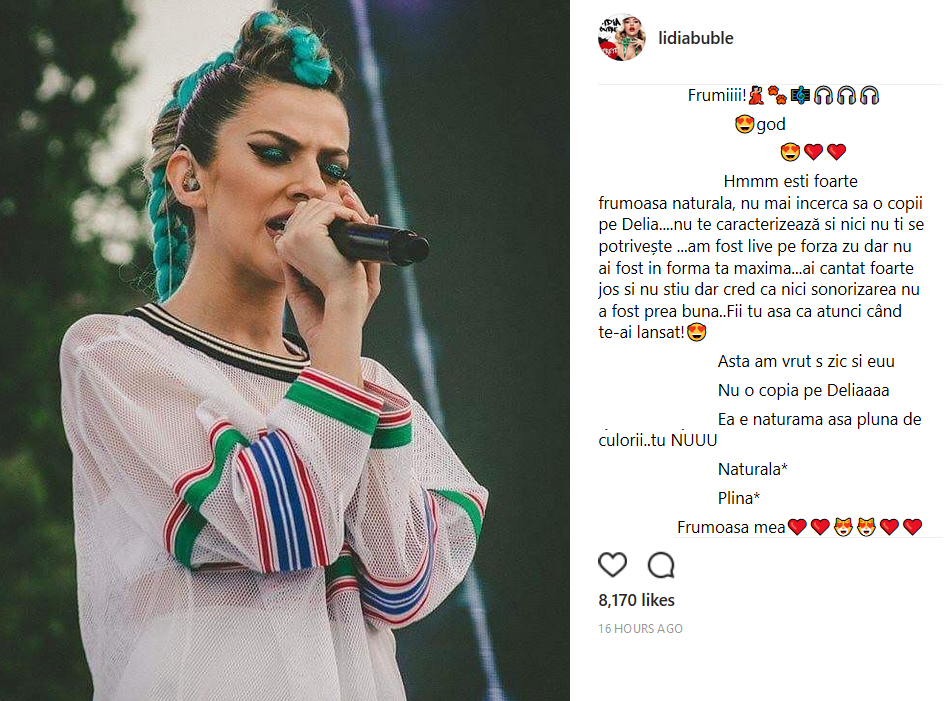 Lidia Buble, acuzată că o copiază vestimentar pe Delia