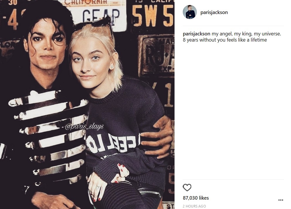 Paris Jackson, mesaj sfâşietor pentru tatăl ei, regretatul Michael Jackson