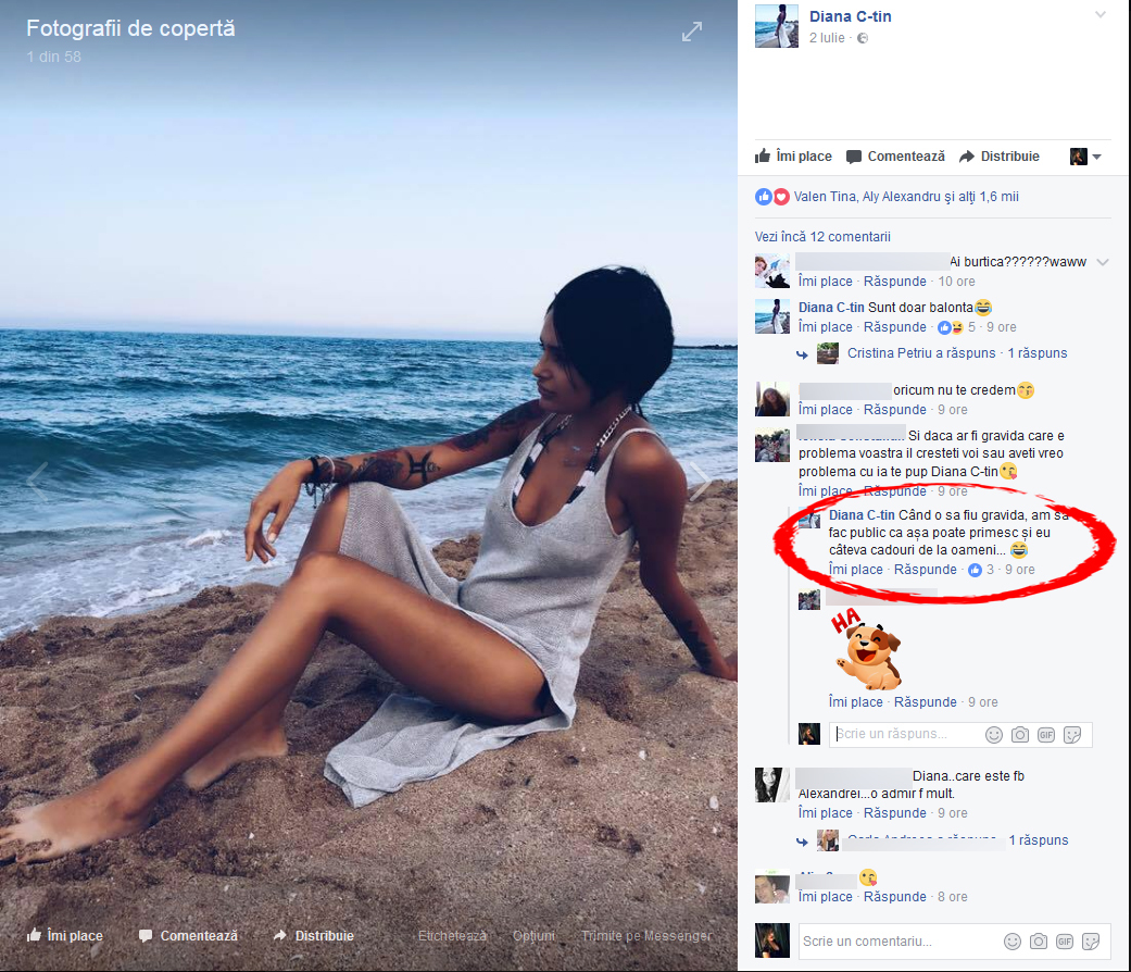 Diana a negat că ar fi însărcinată, este doar balonată.