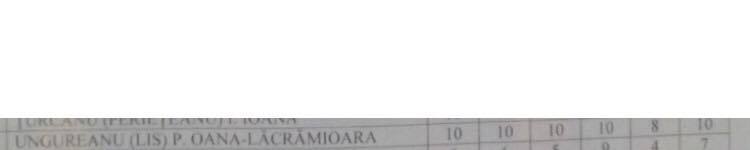 Oana Lis a reuşit să primească cinci note de 10 după prima ei sesiune