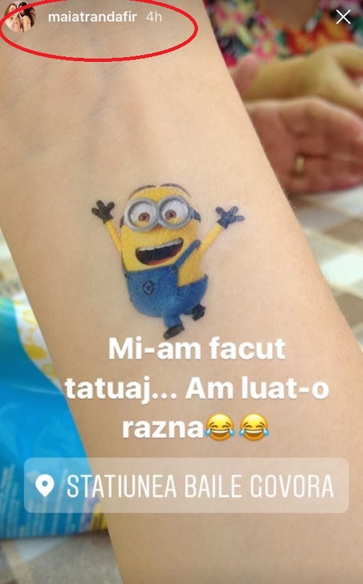 Fiica lui Teo Trandafir şi-a făcut tatuaj