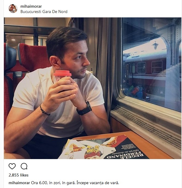 Mihai Morar a plecat în vacanţă cu trenul