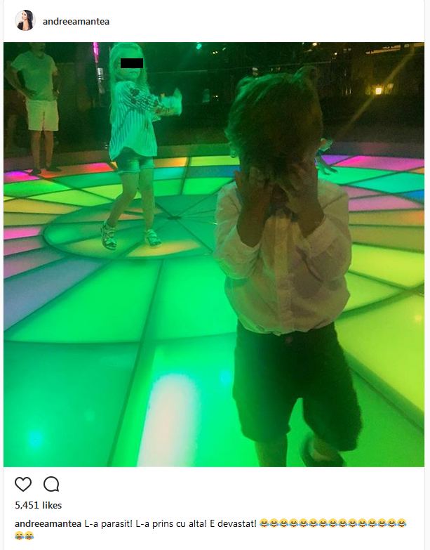 Andreea Mantea şi-a surprins fiul care a fost părăsit de ”iubită”