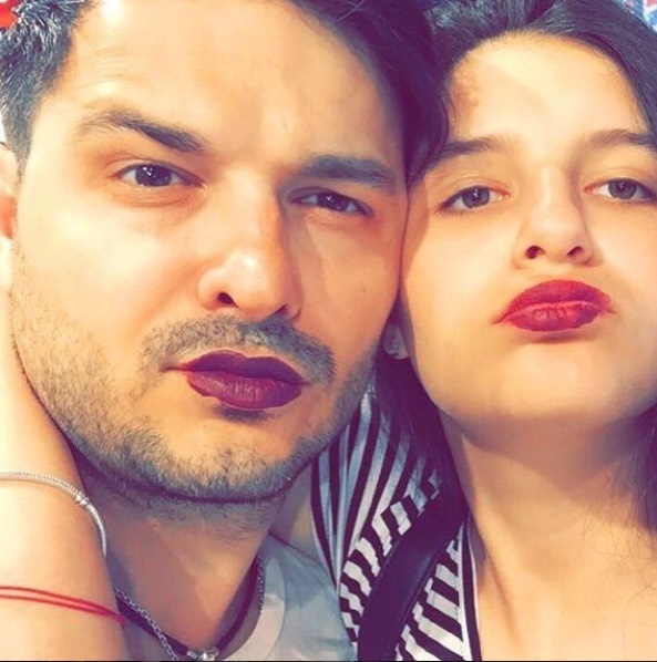 Liviu Vârciu, împreună cu fiica lui cea mare, Carmina