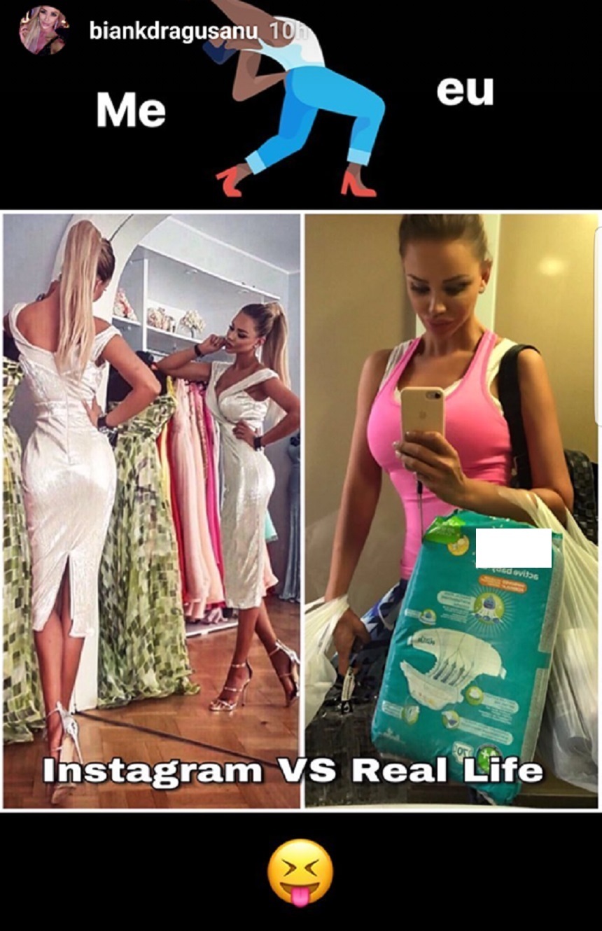 Aşa arată o zi din viaţa Biancăi Drăguşanu.