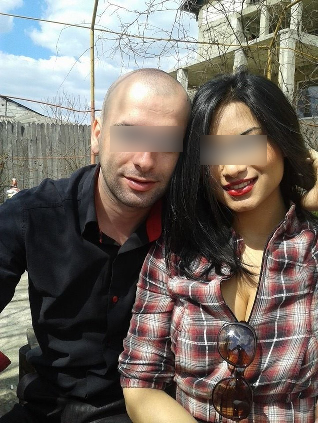 Ionică şi fosta lui iubită.