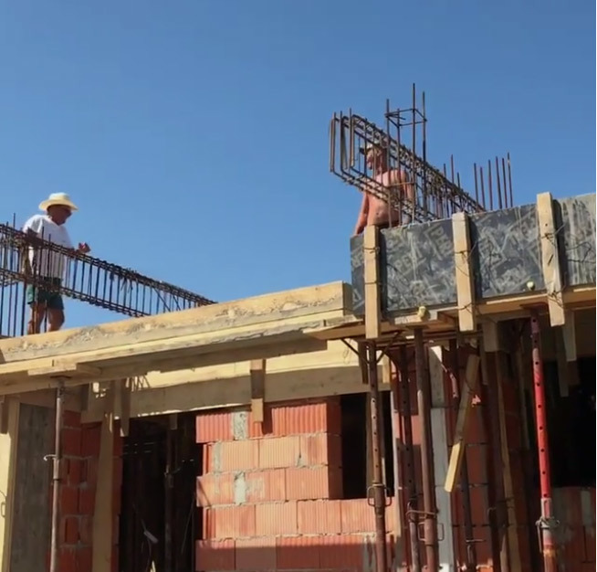 Tavi a avut grijă de muncitori, pe şantier