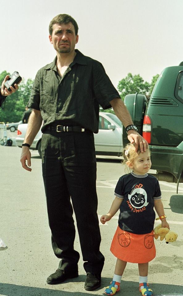 Gică Hagi, împreună cu fiica lui, Kira.