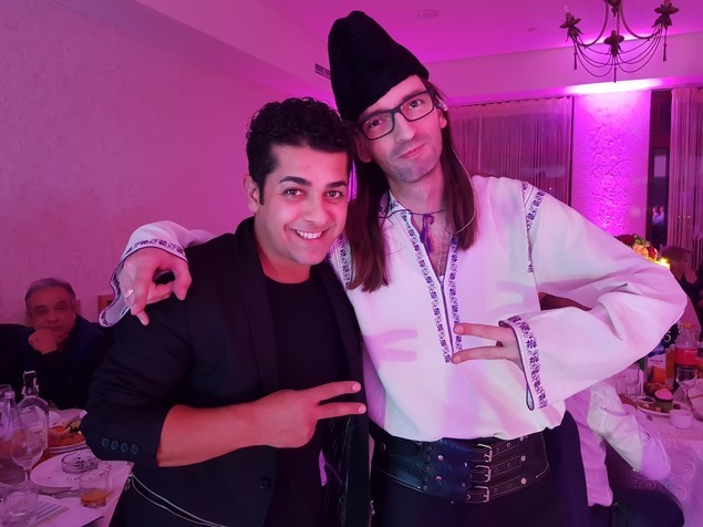 Dinu Valentin, alături de Florin Vasilică.