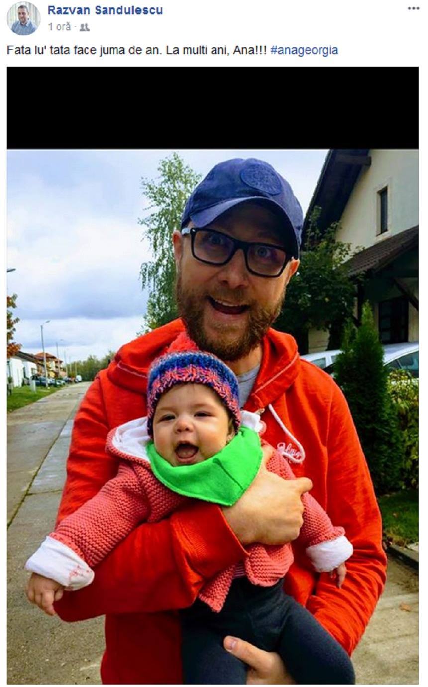 Răzvan Săndulescu este topit după fetiţa lui