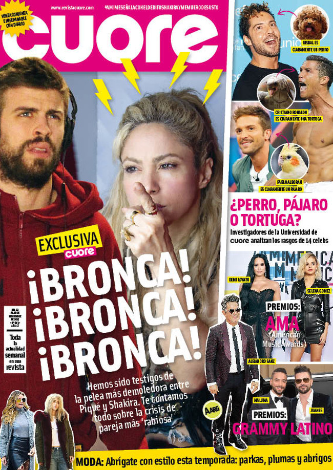 Publicaţia Cuore a scris despre cearta celor doi