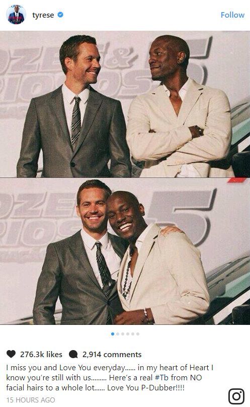 Mesajul publicat de Tyrese Gibson