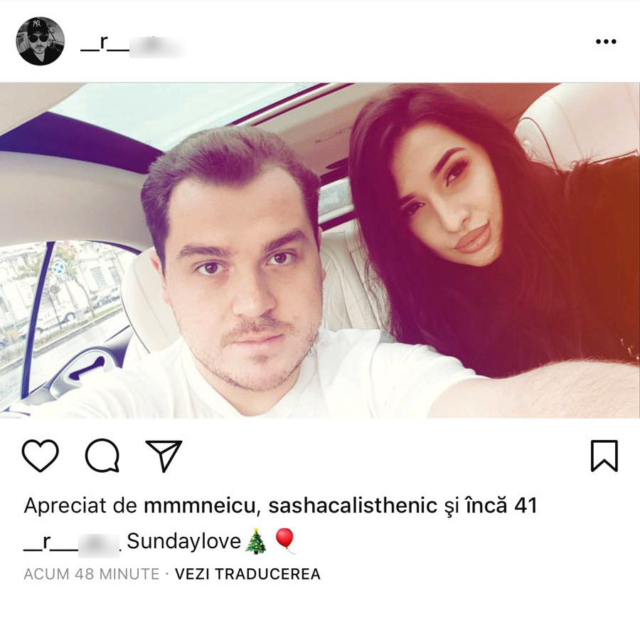Roxana şi Bozo au postat aceeaşi poză, cu acelaşi mesaj