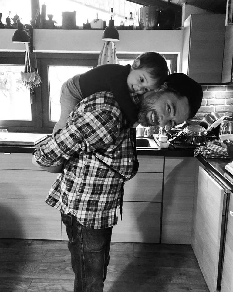 Dan Bordeianu, împreună cu fetiţa lui