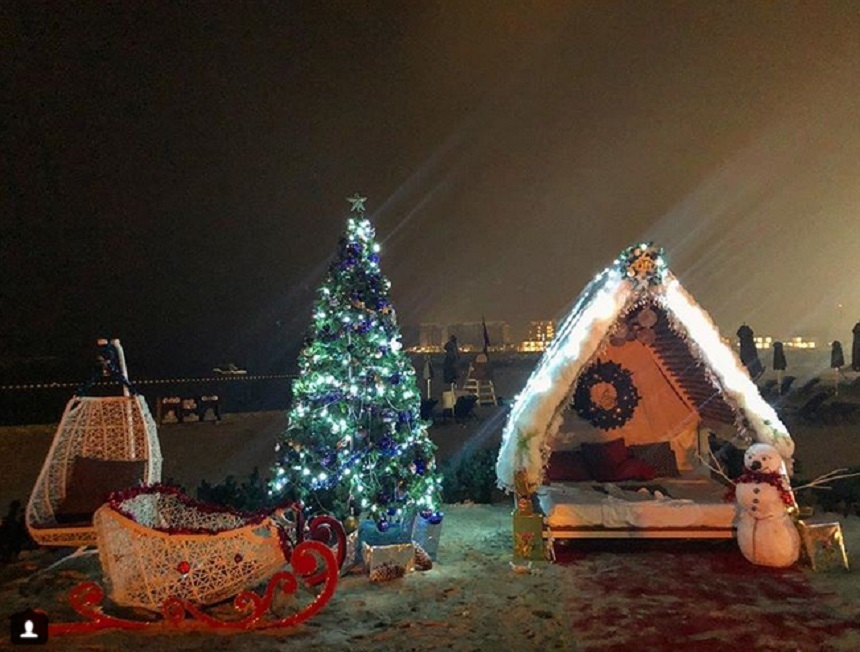 Radu Vâlcan face Crăciunul în Dubai alături de Adela Popescu şi fiul lor. Sursa foto: Instagram.