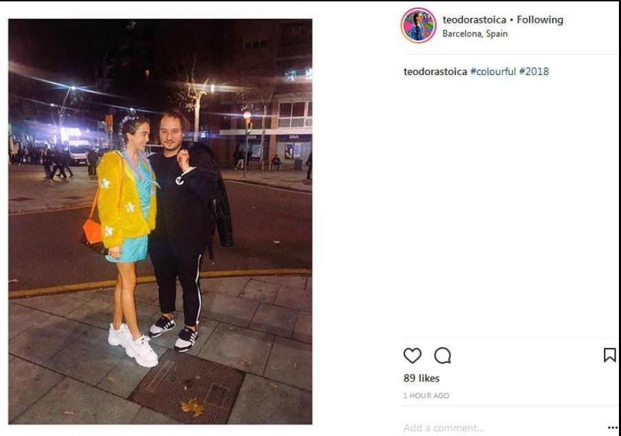 Memeluşa şi Dan Petrache au petrecut împreună Revelionul.