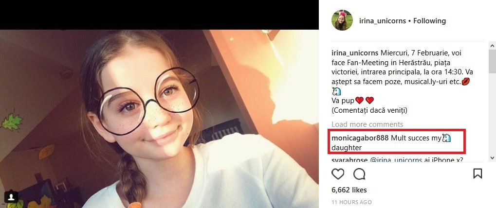 Fiica lui Irinel Columbeanu şi-a invitat toţi fanii la o întâlnire care va avea loc peste două zile în Parcul Herăstrău din Capitală. Sursa foto: Instagram