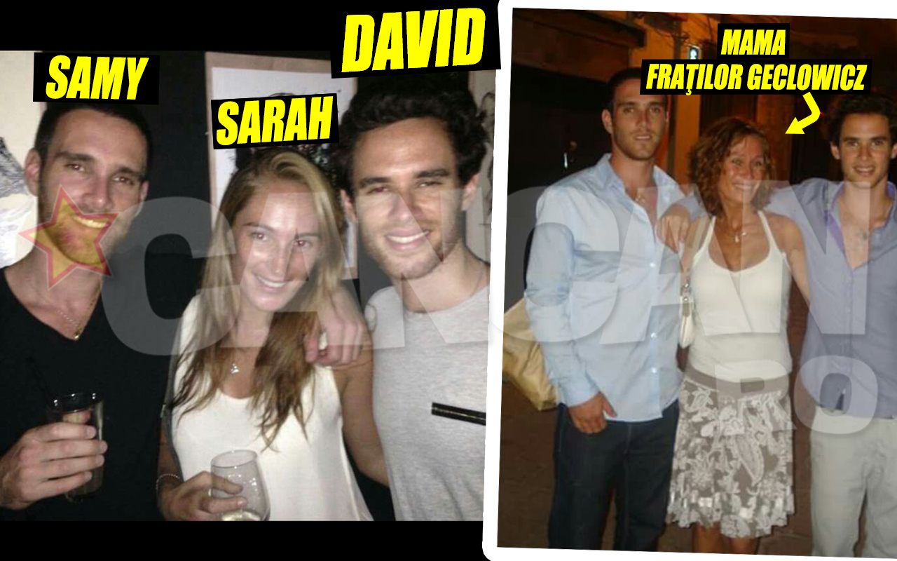 Fraţii Samy şi David Geclowicz, alături de sora lor, Sarah, şi de mama lor, Rosette