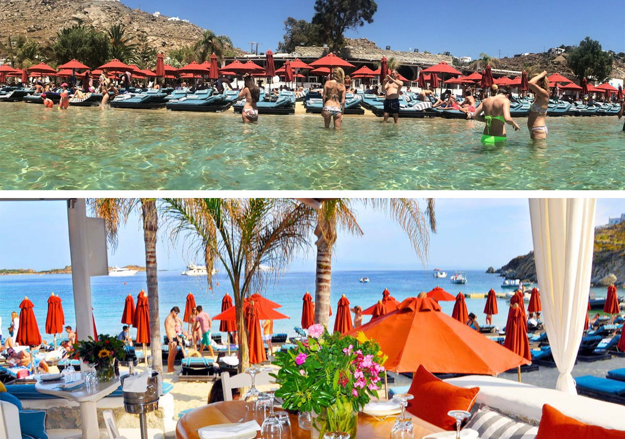 Nammos Beach este locul unde întâlneşti mulţi dintre miliardarii şi celebrităţile lumii 