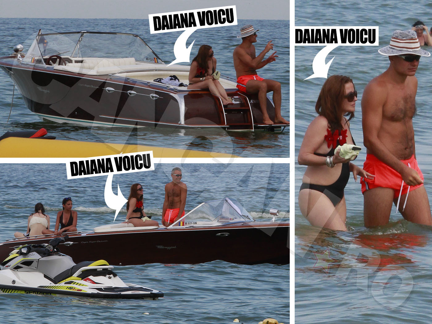 Daiana Voicu Al-Bitar s-a simţit extrem de relaxată în preajma partenerului ei de... barcă