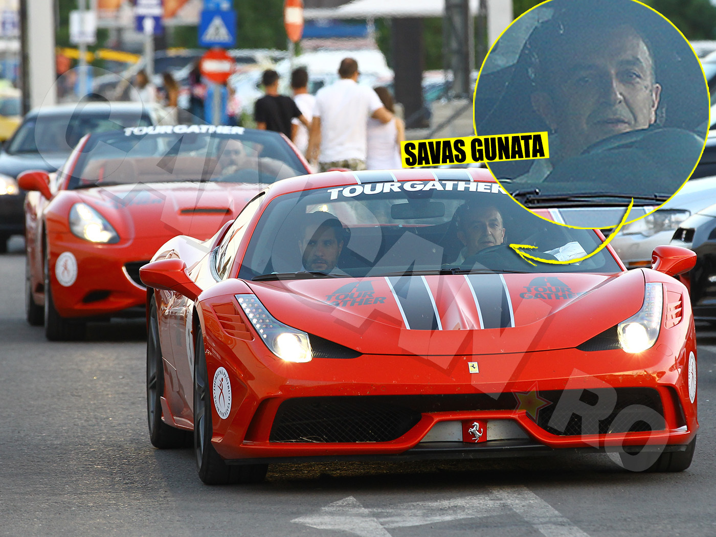 Milionarul turc Savas Gunata a apărut la LOFT Mamaia cu două Ferrari-uri roşii, semn de prosperitate