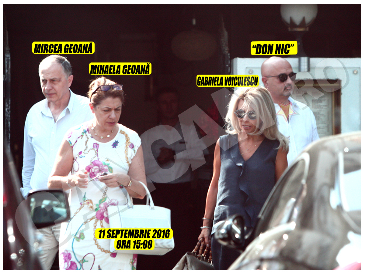 Geoană şi Don Nic şi-au adus soţiile la întâlnirea de taină
