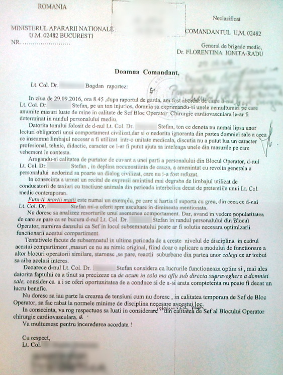 Raportul-bombă primit de CANCAN.ro arată starea de tensiune care există în prestigioasa unitate militară