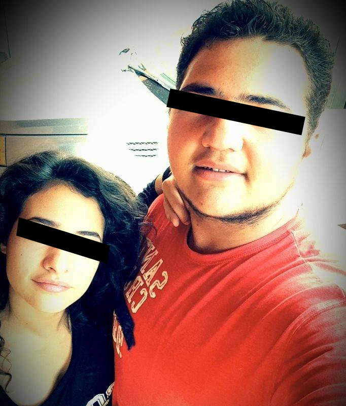 Richard Omar, impreuna cu una dintre surorile lui, Khuloud