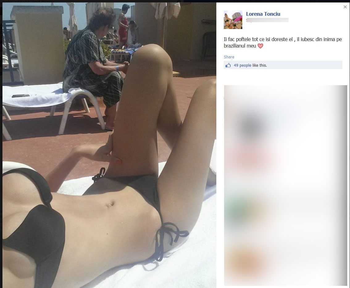 Lorena a anuntat ca brazilianului ii face toate poftele