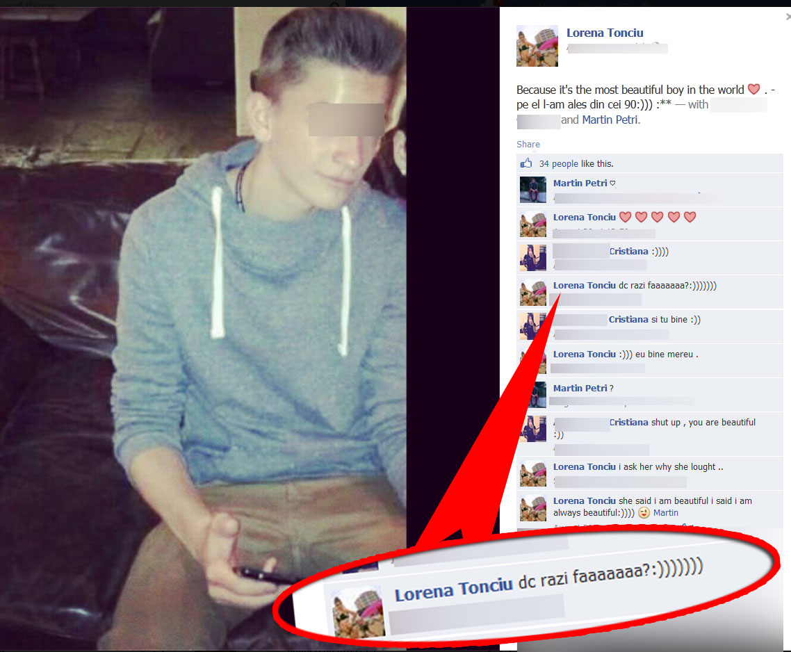 In conversatia Lorenei cu Martin se amesteca si o prietena a fetei, care e pusa la punct cu apelativul 