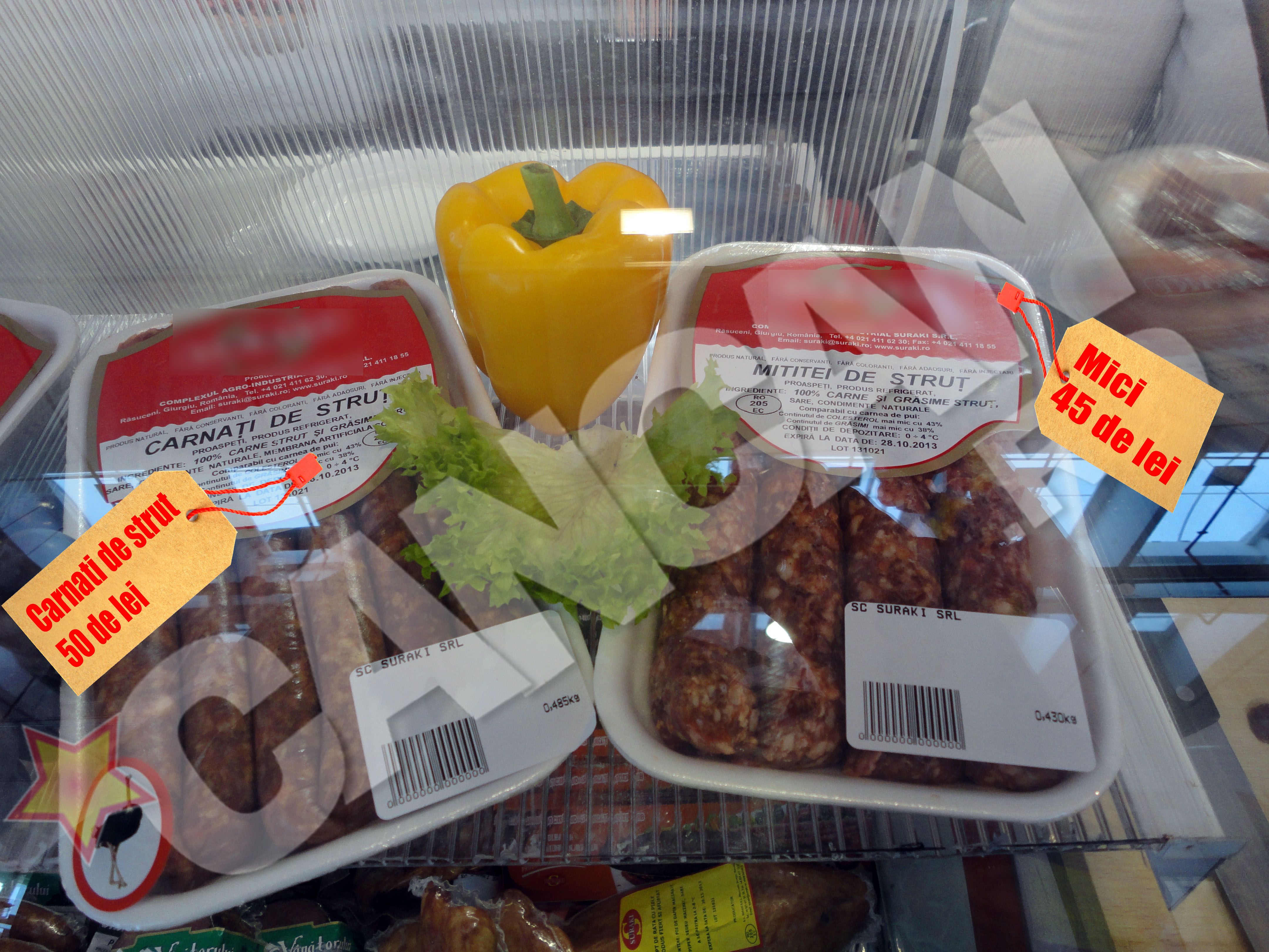 Mititei din strut sunt la mare cautare