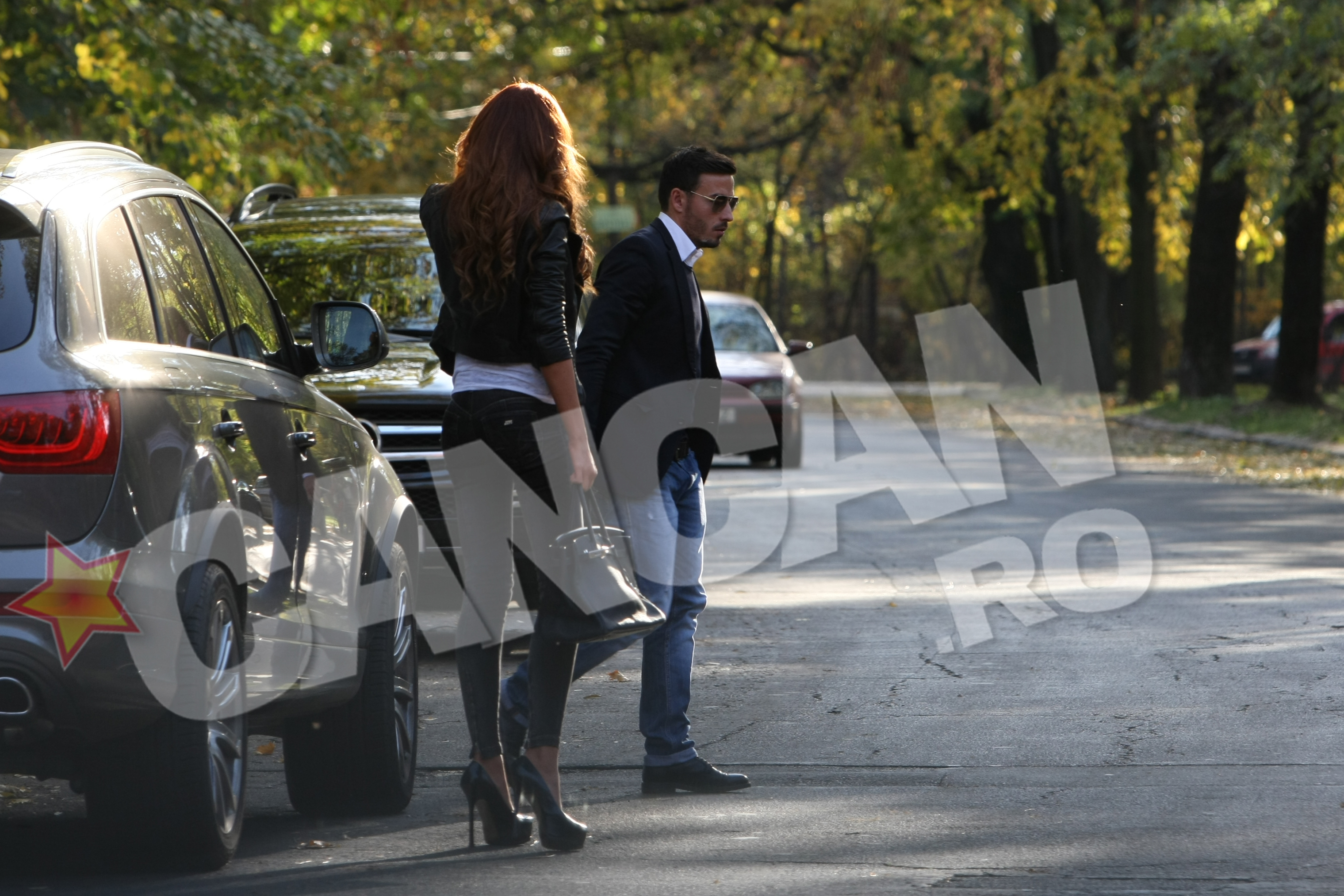 Dupa ce au testat noua masina a fotbalistului, Cristea si Bianca au decis sa faca o plimbare in aer liber