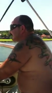 Ion Balint s-a plimbat cu barca pe lac