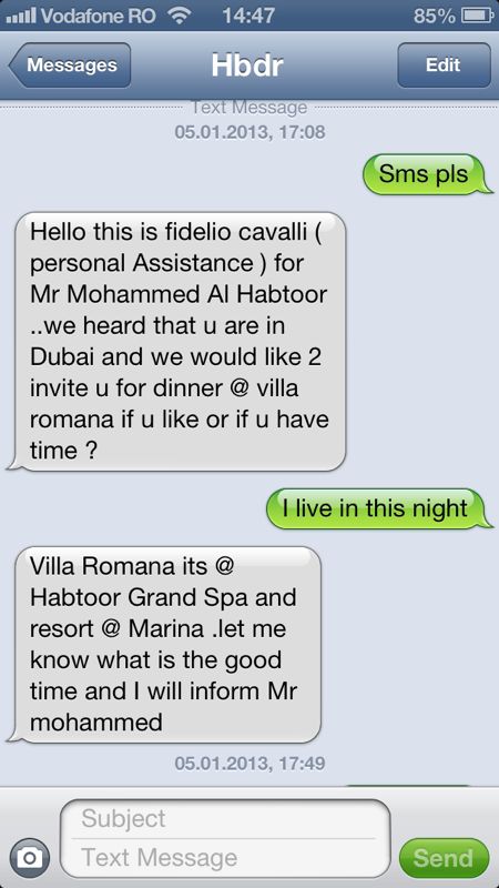 Bianca ne-a prezentat dovada ca seicul a vrut sa se intalneasca cu ea in urma cu doar cateva zile