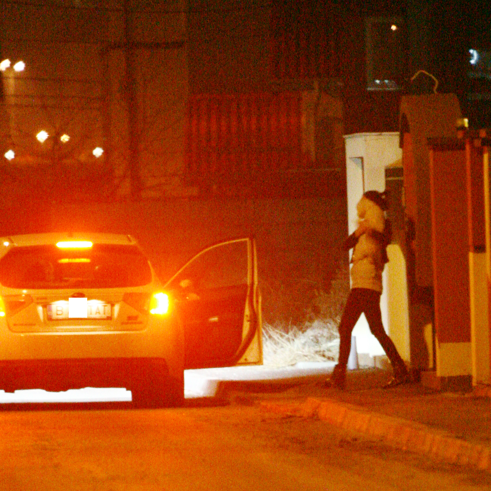 Andreea se intoarce cu catelul in brate, pentru a-l arata prietenilor