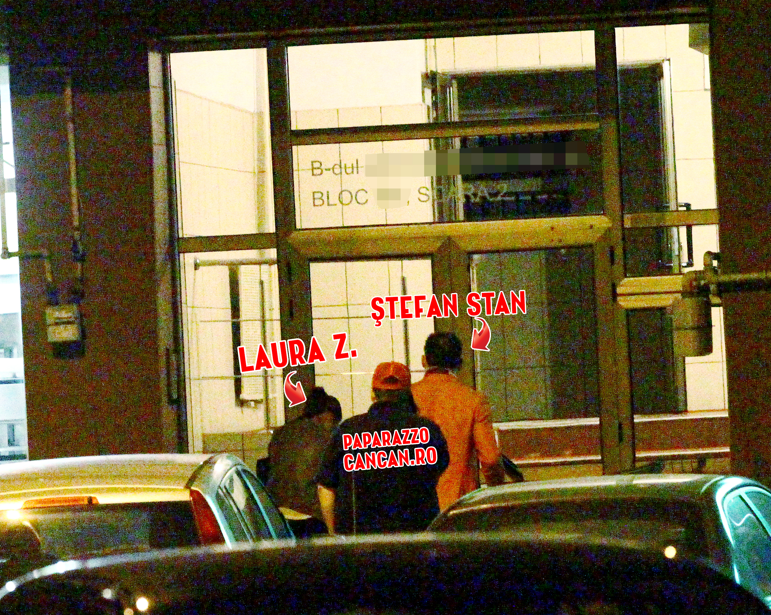 Un paparazzo Cancan.ro a intrat in bloc o data cu Stefan Stan si Laura