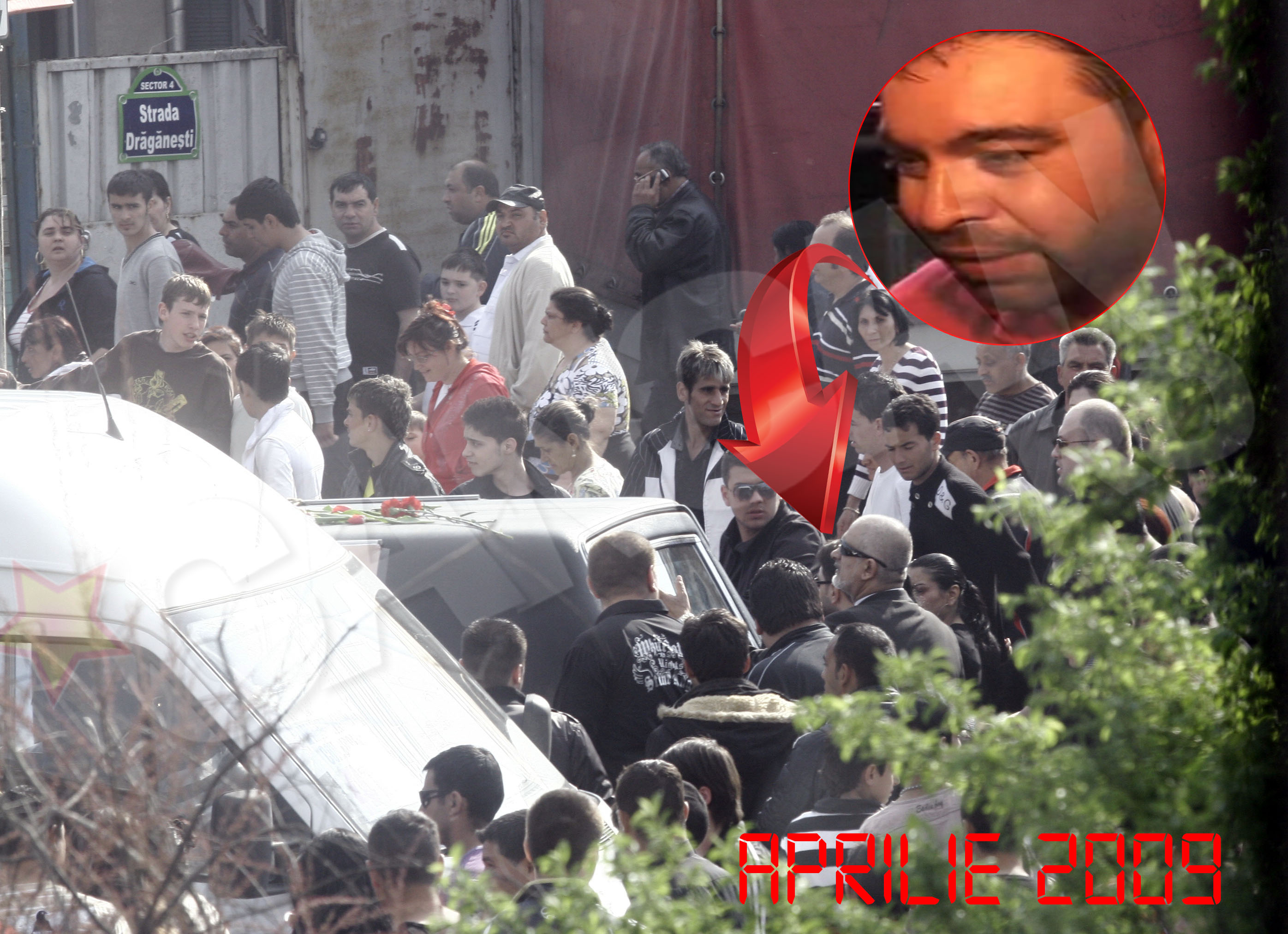 Artistul, distrus de durere la inmormantarea sotiei sale