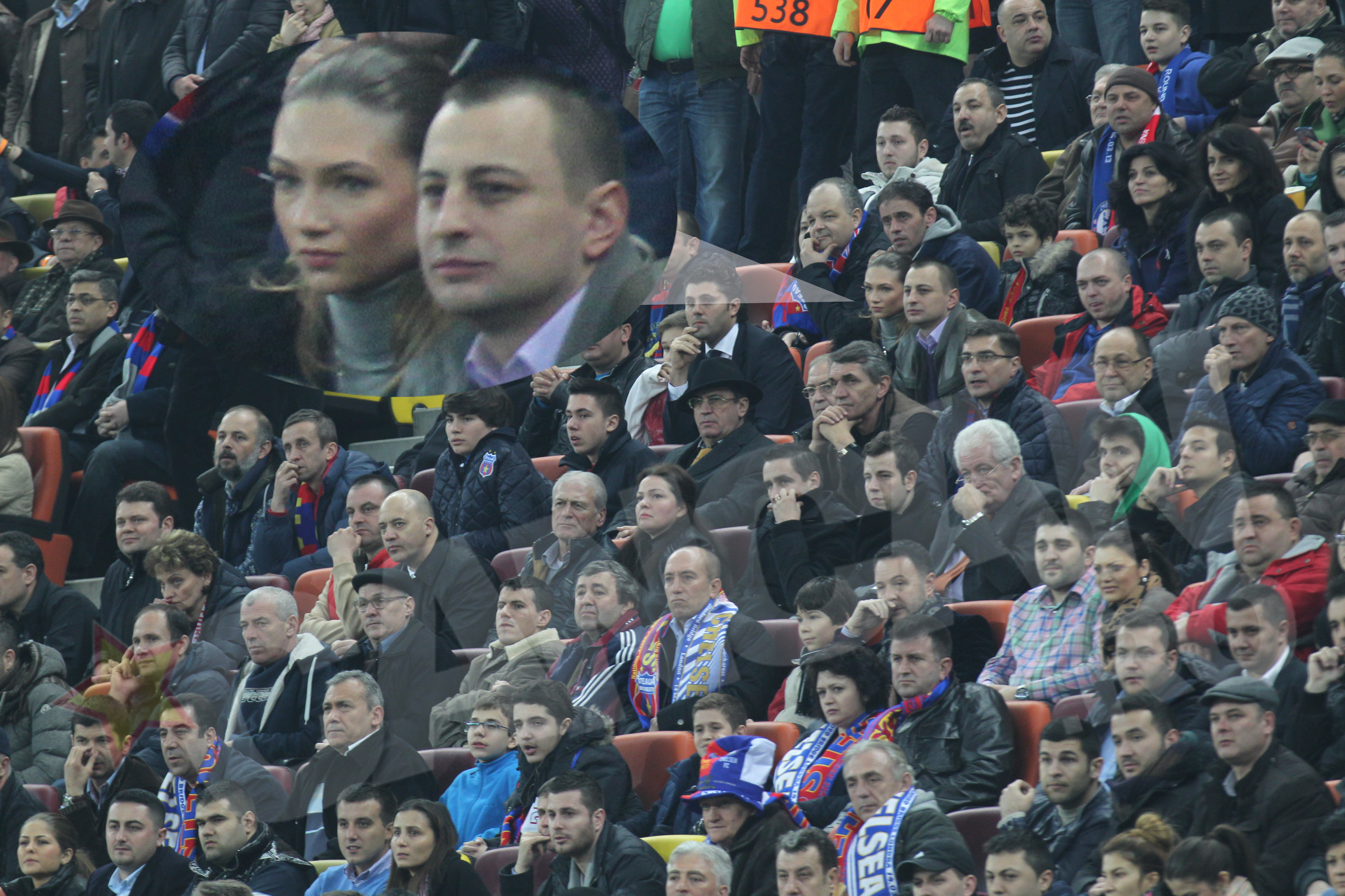 Madalina Draghici a venit la meciul Stelei alaturi de iubitul ei