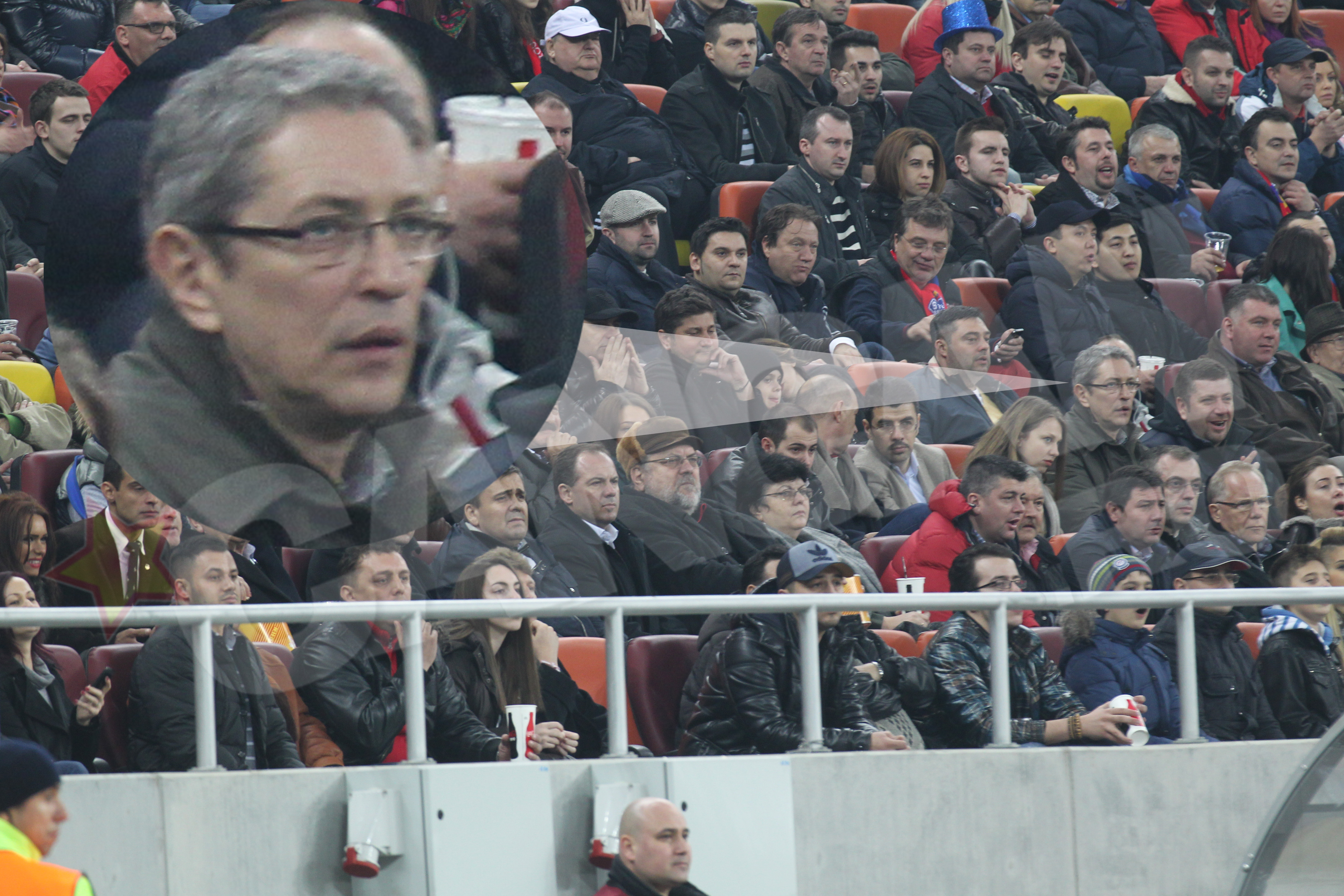 Andrei Zaharescu a privit meciul Stelei cu maxima atentie