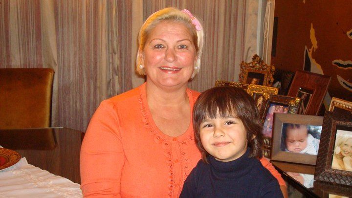 Irene Blochina alaturi de nepotul ei, Edan