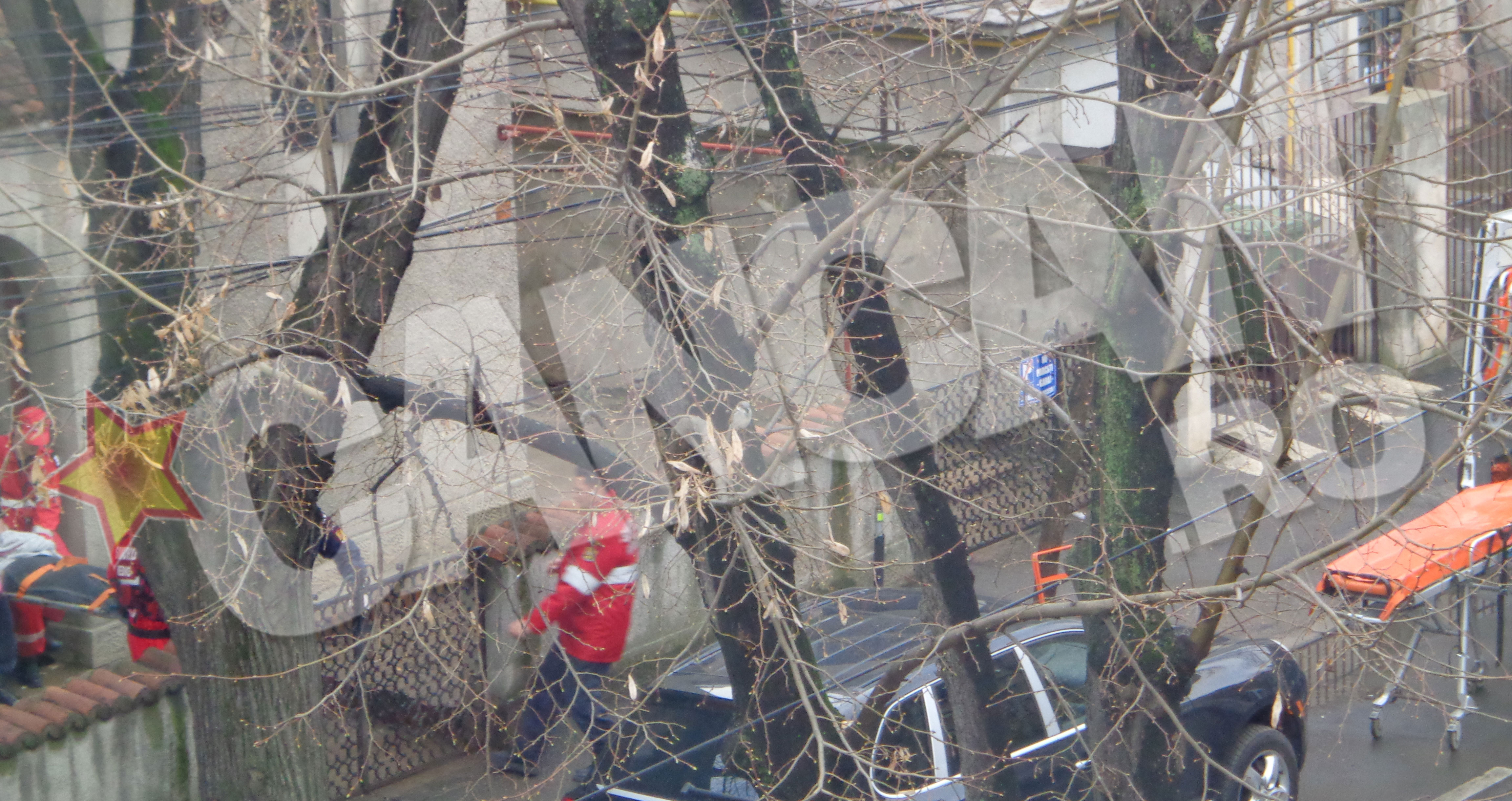 Medicii au decis sa o duca pe Oana la spital si au urcat-o pe targa in ambulanta