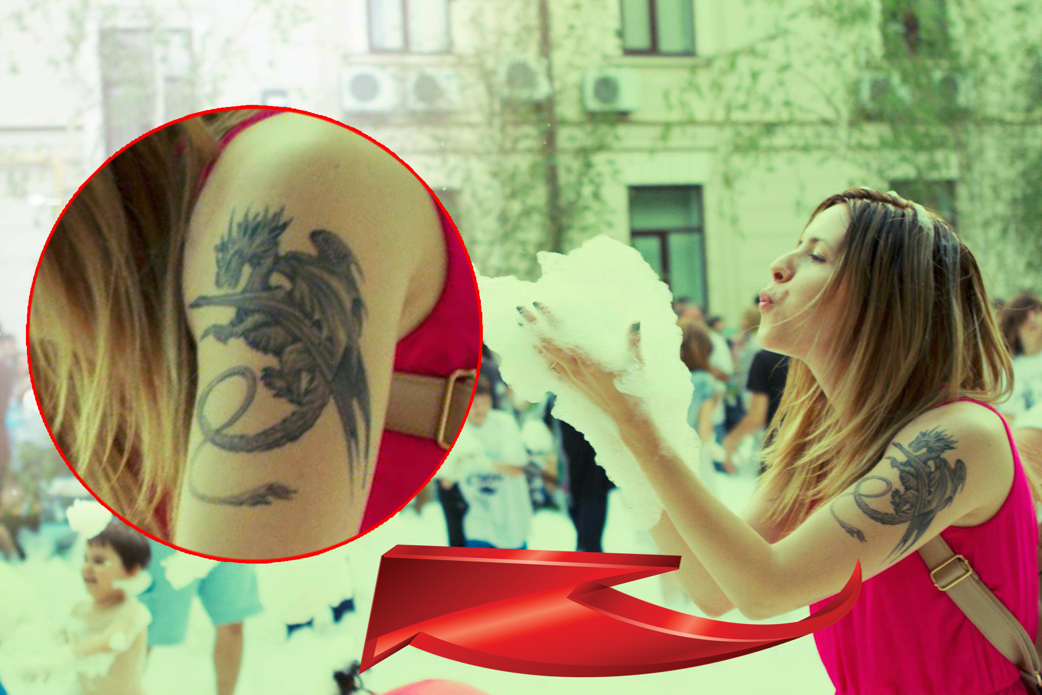 Tatuajul Tishei semnifica ideea de protejare