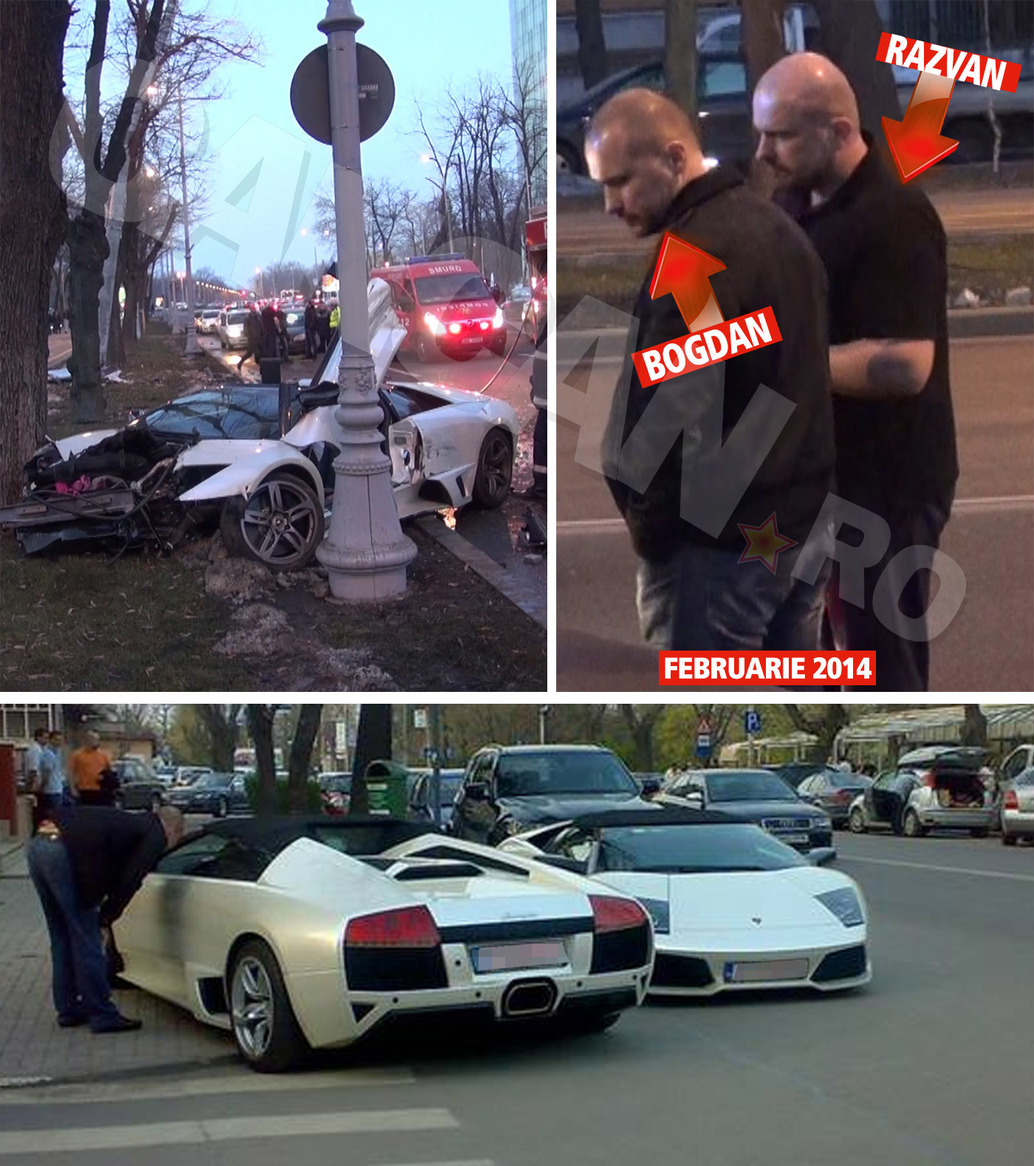 Bogdan şi Răzvan Ghiţă aveau Lamborghini-uri identice 
