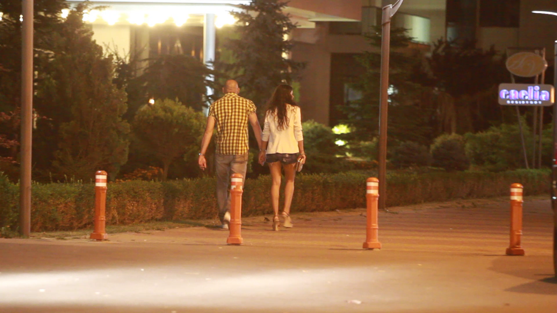 Cei doi au mers spre hotel tinandu-se de mana ca doi indragostiti